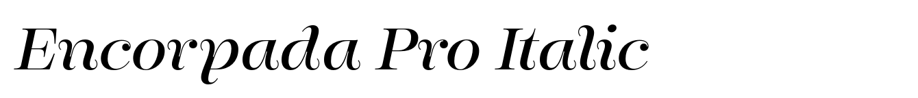 Encorpada Pro Italic